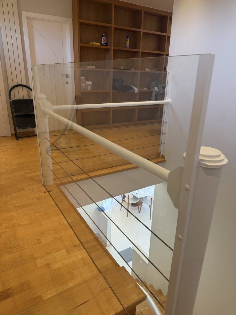Garde-corps en verre feuilleté 55.2 à Wavre