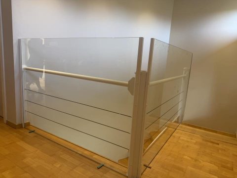 Garde-corps en verre feuilleté 55.2 à Wavre