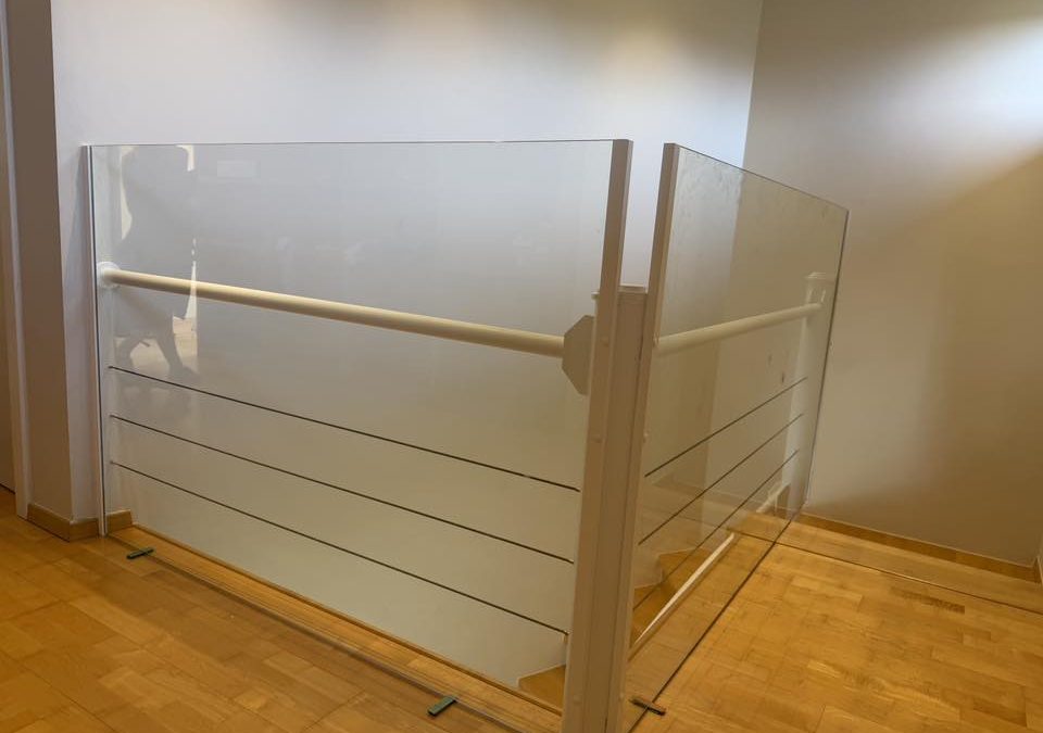 Garde-corps en verre feuilleté 55.2 à Wavre